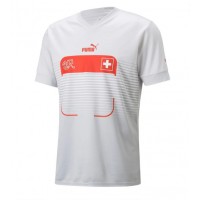Koszulka piłkarska Szwajcaria Strój wyjazdowy MŚ 2022 tanio Krótki Rękaw